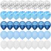 40Pcs Blue Balloons Set Agate Marble Metallic Confetti Balloon for Kids Birthday Party Baby Shower Graduation Decoration Wedding
