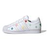 Hello Kitty x adidas Superstar J Разноцветные Цветочные Детские Кроссовки Белый Облачно-Белый Основной Черный ID7279
