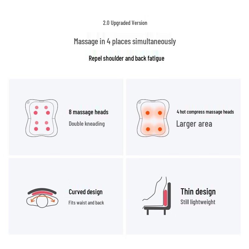 OGAWA OG-2101 Rechargeable Neck & Shoulder Massage Pillow