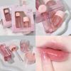 Plant Extract Lip Care Set, Lip Oil & Lip Gloss Combination Moisturizing Dry Lips Transparent Clear Gloss