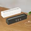 Новая деревянная коробка для чая с крышкой, 6 отделений, ретро-стиль, держатель для хранения кофейных чайных пакетиков, органайзер для кухонных шкафов, домашней кухни