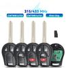 2/3/4 Button 315/433Mhz Remote Car Key for Nissan Sylphy Cube Rogue Versa Tiida Keyless Entry ID46 Chip Fob CWTWB1U761 CWTWB1U751 CWTWB1U816