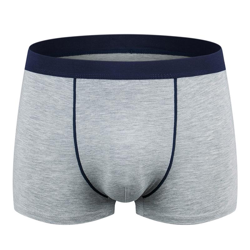 Мужское нижнее белье бесшовное сексуальное больших размеров с плоскими углами, свободные молодежные трусы средней посадки