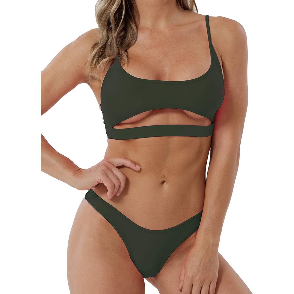 Женские полосатые комплекты бикини с подкладкой пуш-ап из 2 предметов, купальники, пляжная одежда