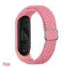 Браслет для Mi Band 7 6, эластичный регулируемый нейлоновый плетеный браслет Miband4 5 Correa, браслет для Xiaomi Mi Band 4, 3, 5, 6, 7, ремешок
