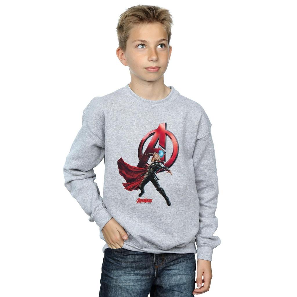 Marvel Boys Thor Pose Sweatshirt