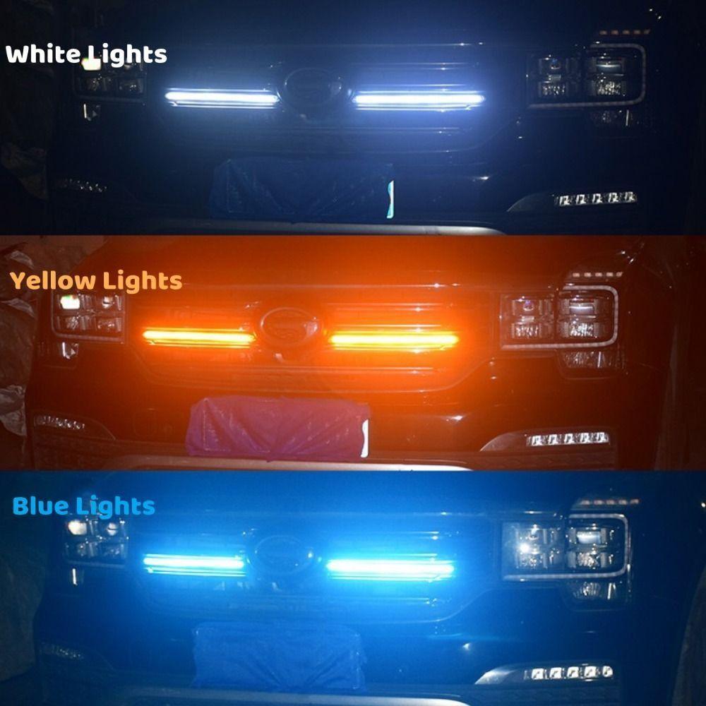 2 шт. водонепроницаемые светодиодные фары дневного света для вождения, дневные ходовые огни, плавный дневной свет