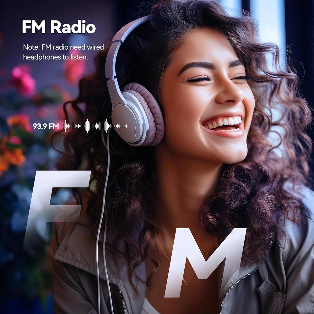 Портативный MP3 MP4 плеер Bluetooth 5.4 музыкальный плеер мини-динамик поддержка FM-радио диктофон электронная книга