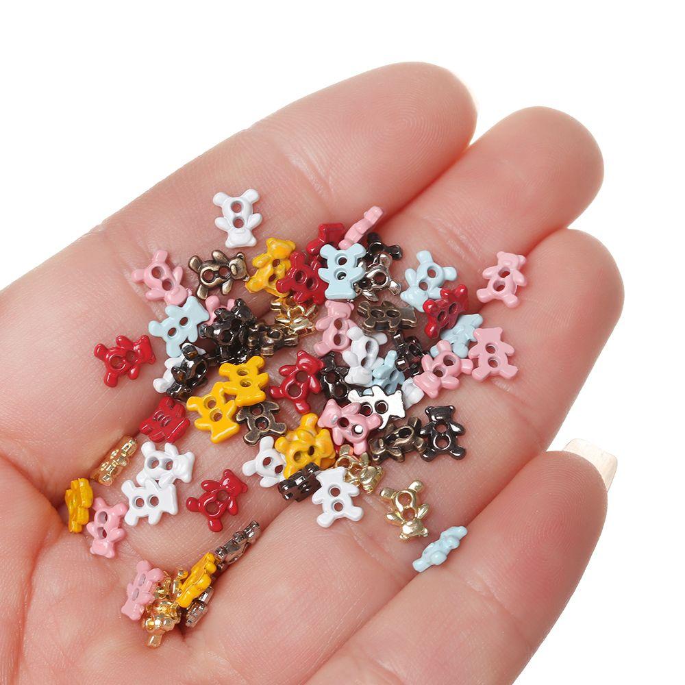 Узор медведя Украшения Ремесло Мини-пуговицы DIY Кукольная одежда Пряжка для шитья одежды Металлические пряжки