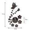 New Fashion Wall Clocks Mirror 3d Diy Creative Mirror Stereo Acrylic Living Room Bedroom Decoration