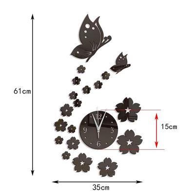 Новые модные настенные часы, зеркало, 3d Diy, креативное зеркало, стерео акриловое украшение для гостиной, спальни