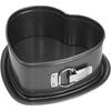 Moule coeur a fond amovible  - BIRKMANN - EASY BAKING - Acier carbone - Anti adhésif - 26,5 x 25 x 9 cm