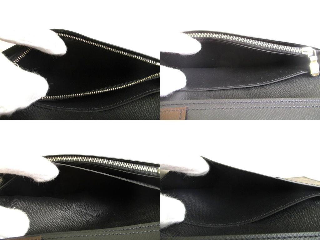 Оригинальный длинный кошелек LOUIS VUITTON Portefeuille Brazza из коричневой кожи с монограммой #a880 Восстановленный