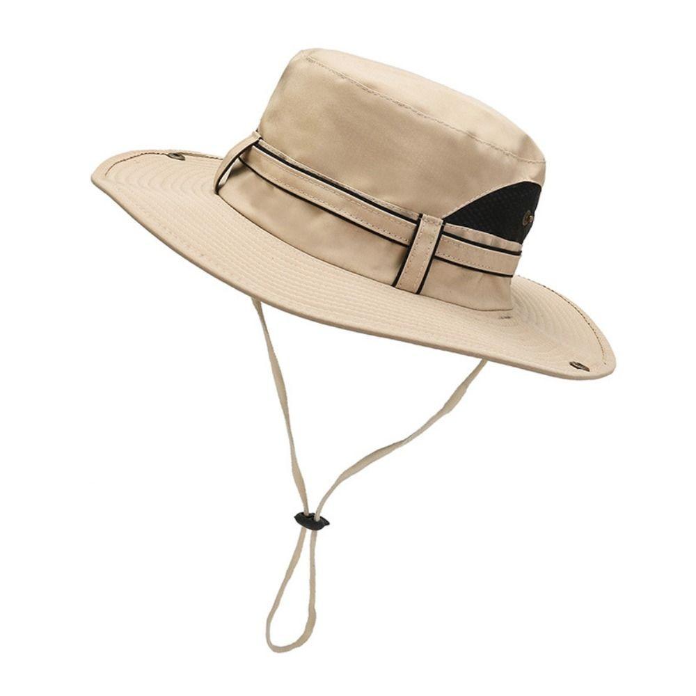 Wide Brim Hiking Hats UV Protection Sun Hat Fashion Panama Cap