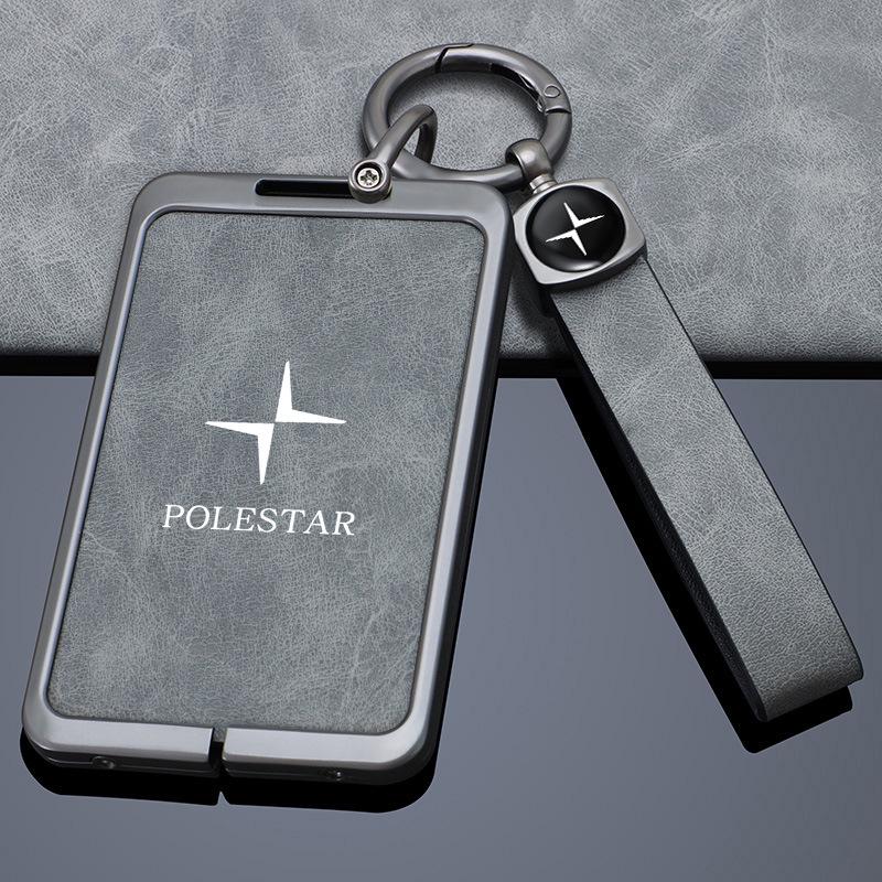 Чехол для карты-ключа Polestar 4: Металлический корпус с застежкой для мужчин и женщин