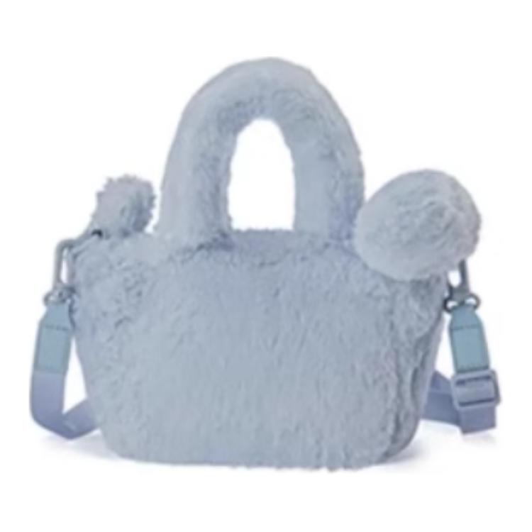 Fila Casual Plush Fabric Shoulder Crossbody Handbag Mini Women handbags Cotton-Candy-White Cream-Pink Newborn-Blue T13W443121F-395581