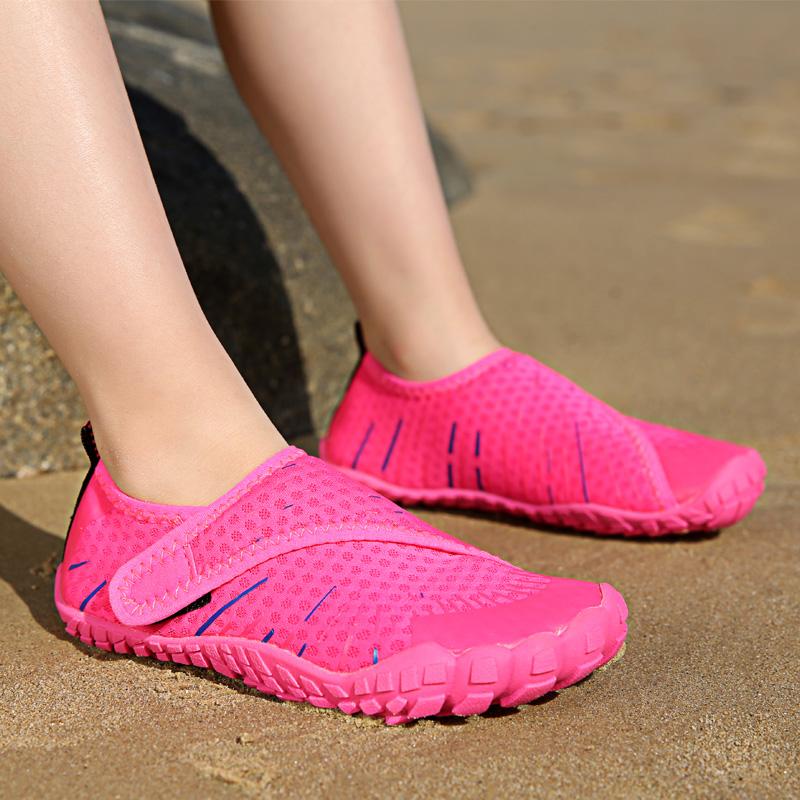 Быстросохнущая детская обувь для водных видов спорта, детская дышащая аква-обувь для мальчиков и девочек, легкие удобные забродные кроссовки для плавания и пешего туризма