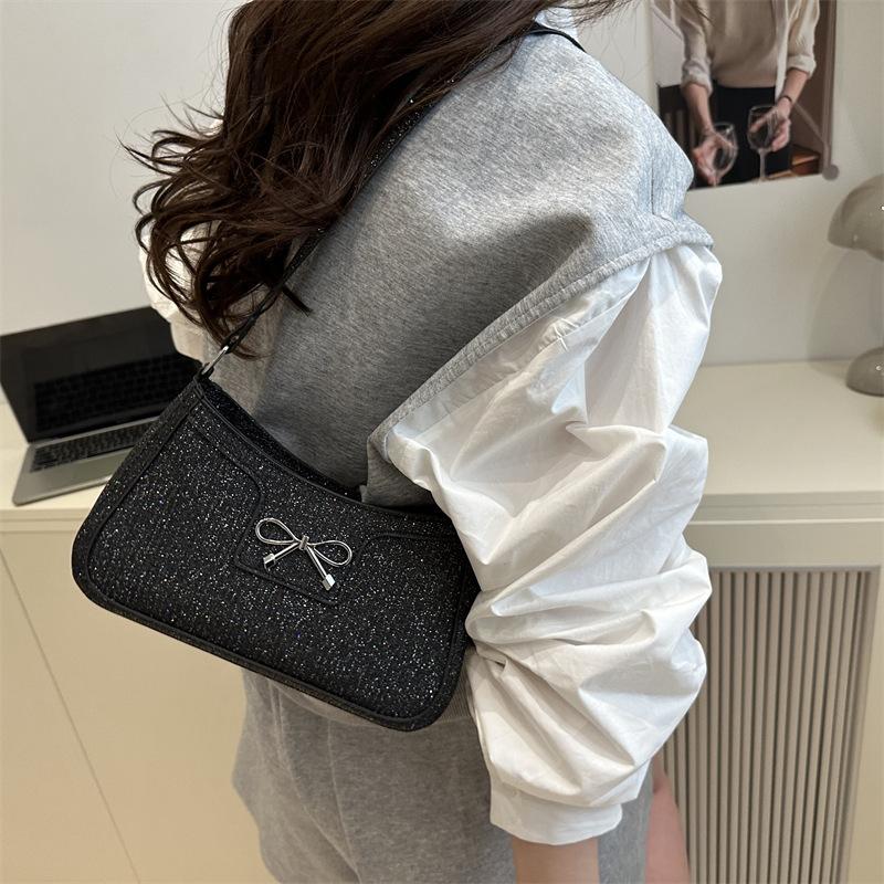 Bag Women's 2025 New High-end Textured Underarm Bag Fashion Portable Shoulder Bag Foreign Style Trend Baguette Bag