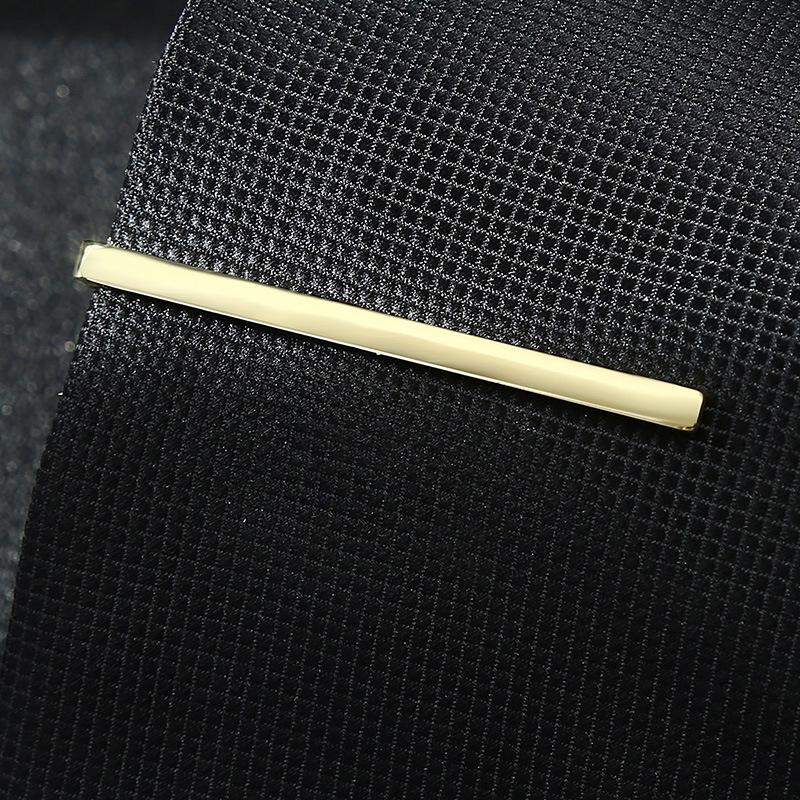 Gentlemen's Classic Minimalist Tie Clip: Gold-Plated, Silver, Gunmetal, Rose Gold Pure Copper Jewelry.