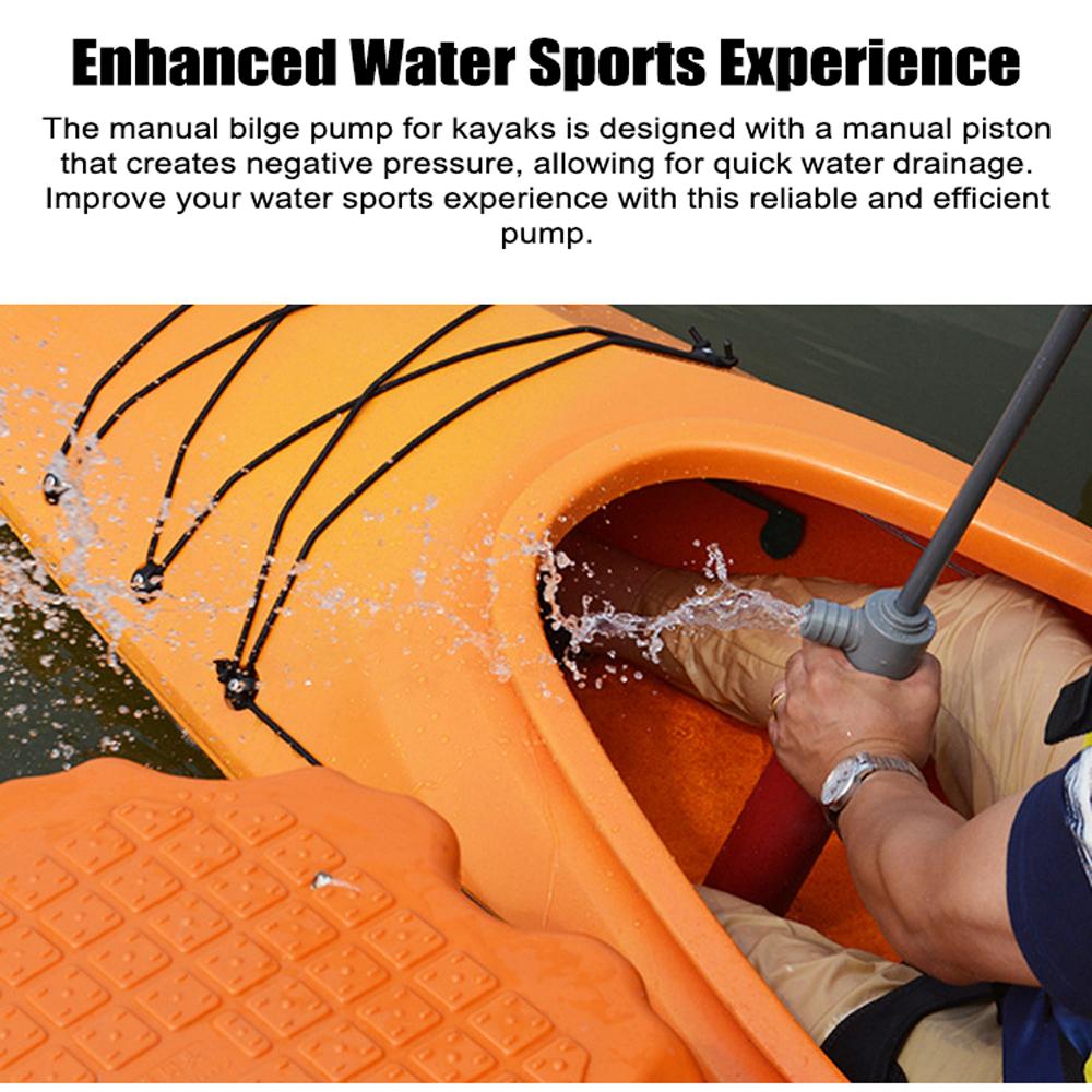 Ручной трюмный насос для лодок, каяков, каноэ, портативный ручной водяной насос с удлинительным шлангом