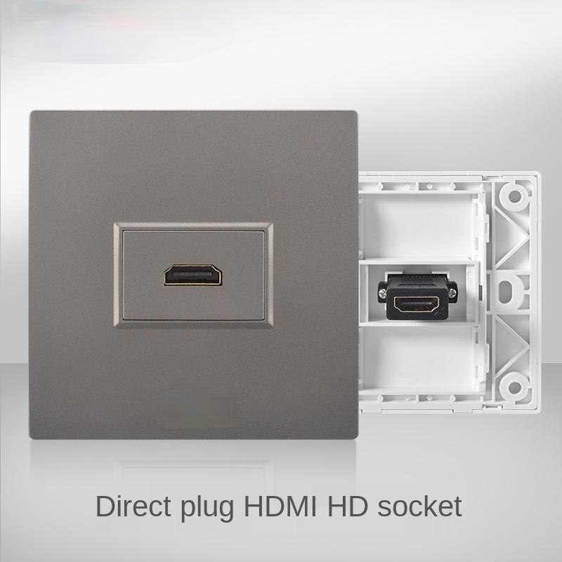 Встроенная мультимедийная панель 4K HD кабель HDMI видео цифровой ТВ разъем подключается непосредственно в разъем HDMI, выход сетевого ТВ кабеля, 86 мм