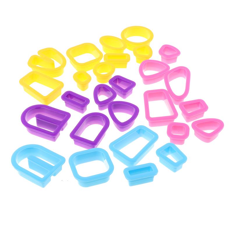 18 шт. Резаки для полимерной глины, принадлежности для изготовления сережек, инструменты для резки глины