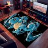 1pc Pokémon Print Area Rug - Soft,Washable Non-Slip Indoor Mat for Office Chairs,Living Room,Home Office Decorative Rug