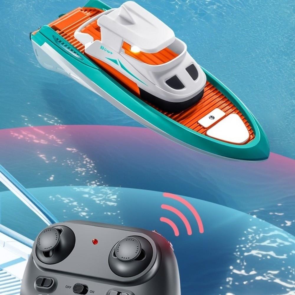 Wireless Remote Controlled Remote Control Boat With Lights RC Mini Boat RC Boat Toy Gift
