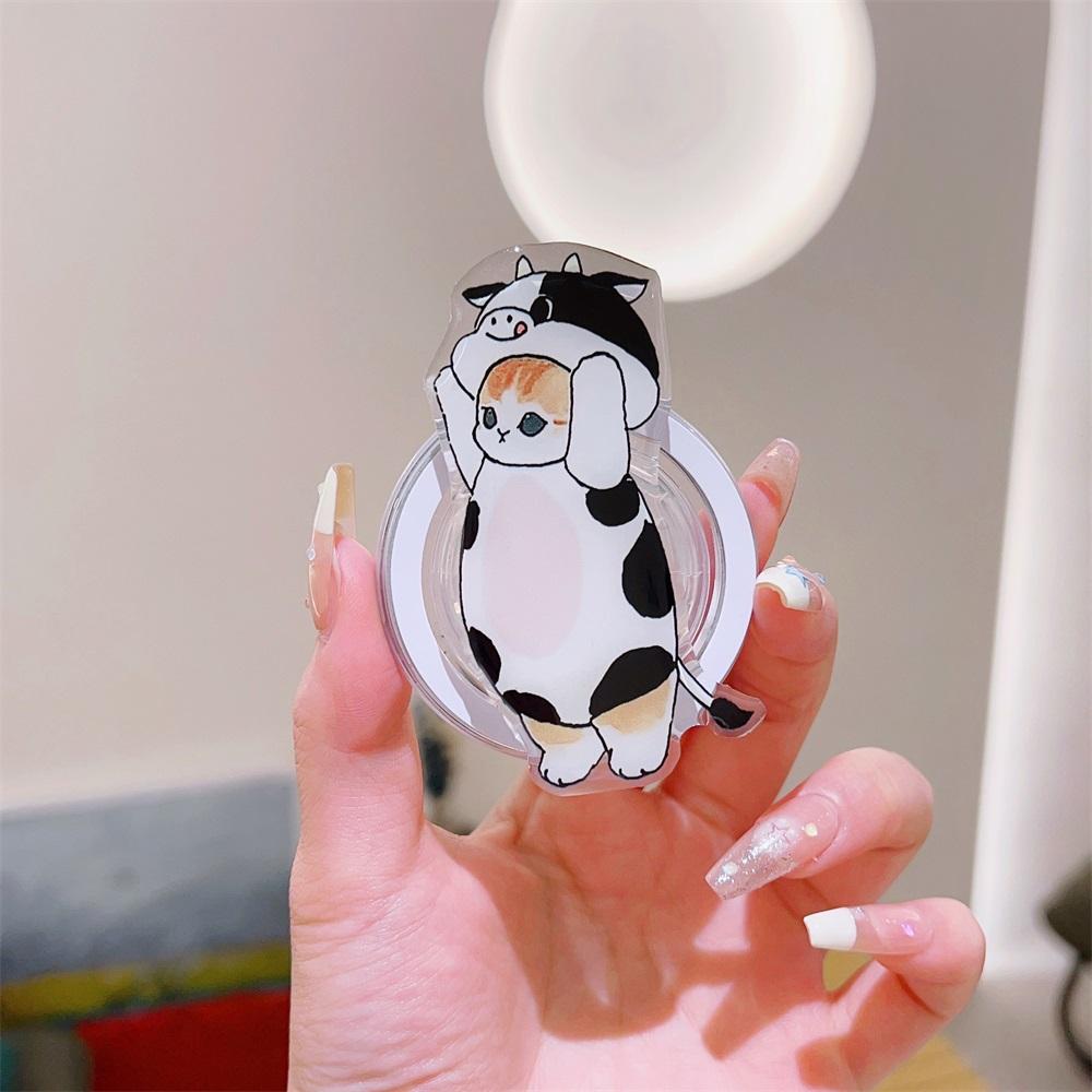 Корейский милый мультфильм для Magsafe Магнитный телефон Griptok Grip Tok Подставка для iPhone 15 Складной беспроводной зарядный чехол-держатель Кольцо-подставка