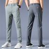 Мужские повседневные брюки Four Seasons, летние облегающие мужские брюки больших размеров, узкие брюки, модные прямые брюки