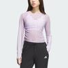 adidas Story Сетчатая футболка с круглым вырезом, облегающего кроя, с длинным рукавом, женские топы KB7608