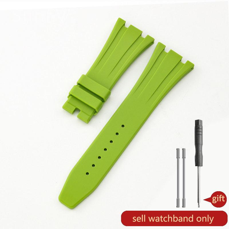 Силиконовый ремешок для часов AP Aibi 15400 серии Royal Oak, водонепроницаемый, влагостойкий, резиновый ремешок для часов, мужские аксессуары, 26мм27мм28мм