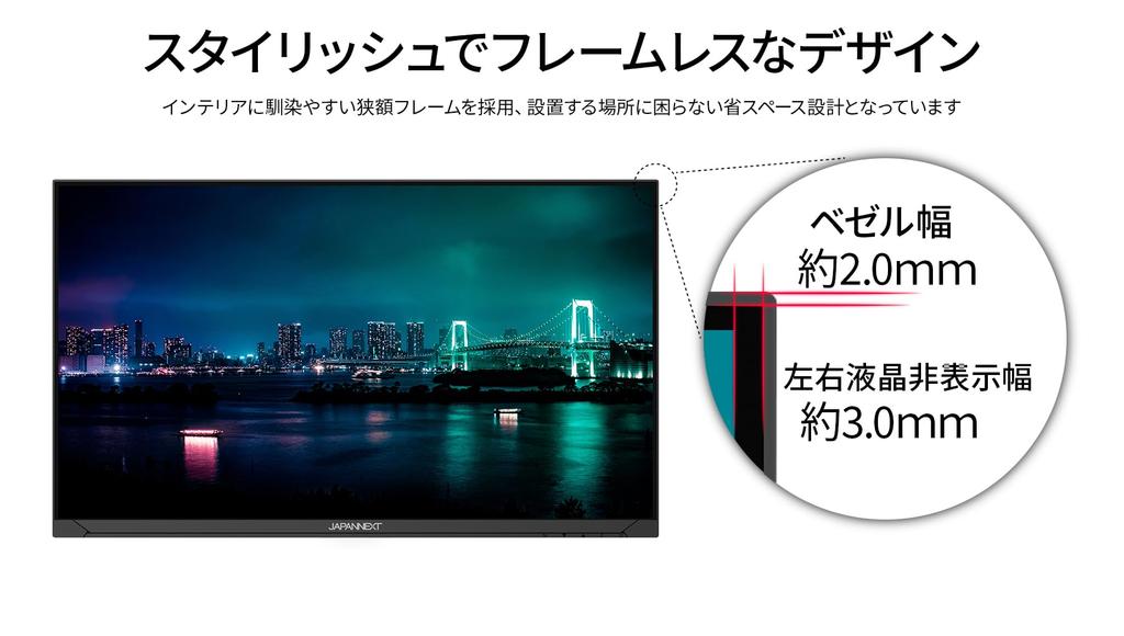 JAPANNEXT дюймовый монитор Full HD 1920x1080 разрешение IPS дисплей блок питания DisplayPort регулировка высоты динамика функция поворота синий свет 23.8