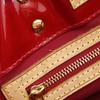LOUIS VUITTON Lead PM Handbag M91990 Pomdamul Red Monogram Vernis Women Used