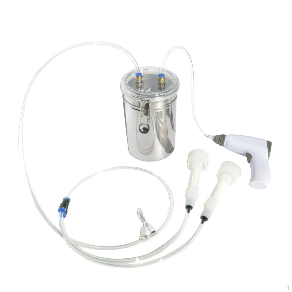 2L Rechargeable Goat Sheep Milking Machine with Vacuum Pump Electric Milker