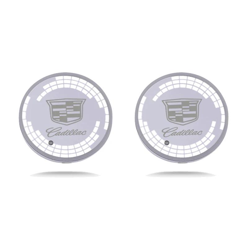 LED Colorful Car Coaster Smart Induction Water Cup Slot Light for Cadillac ATS BLS CT4 CT5 CTS SRX XT6 XTS Escalade Deville DTS