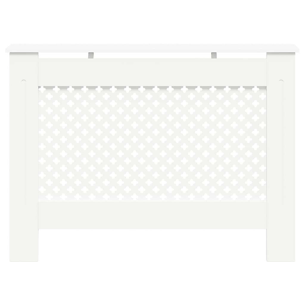 vidaXL Heizkörperverkleidungen 2 Stk. Weiß 112×19×81,5 cm MDF