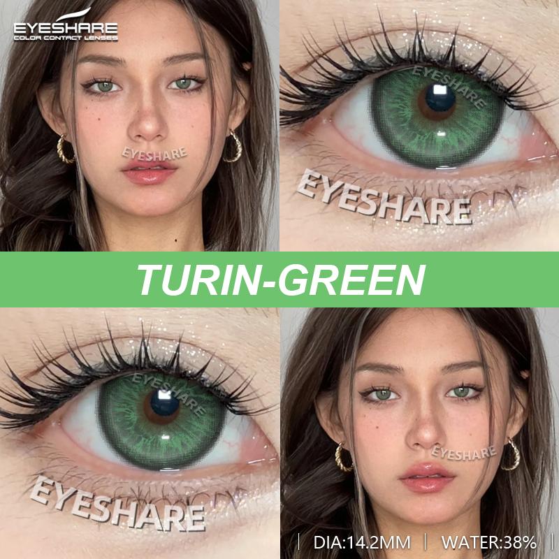 Eyeshare Новые модные цветные контактные линзы, темно-синие контактные линзы, зеленые красивые линзы, коричневые контактные линзы, серые мягкие линзы, 1 пара
