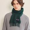 ABRAHAM MOON Шарф из мериносовой шерсти 25 см - Королевский зеленый