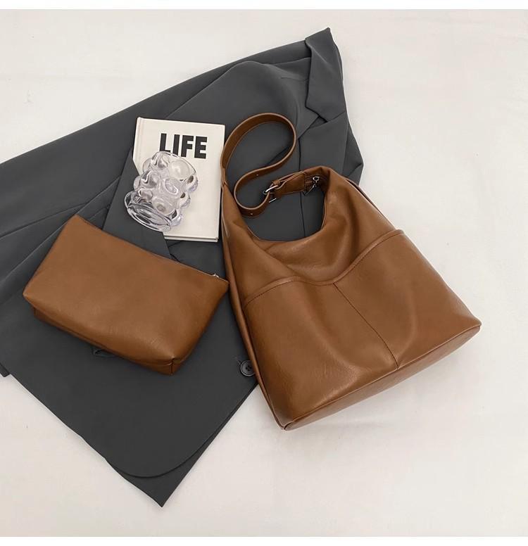 Сумка-ведро женская 2024 года, новая модная осенне-зимняя сумка высокого класса, универсальная в этом году, популярная женская сумка-мессенджер в стиле ретро