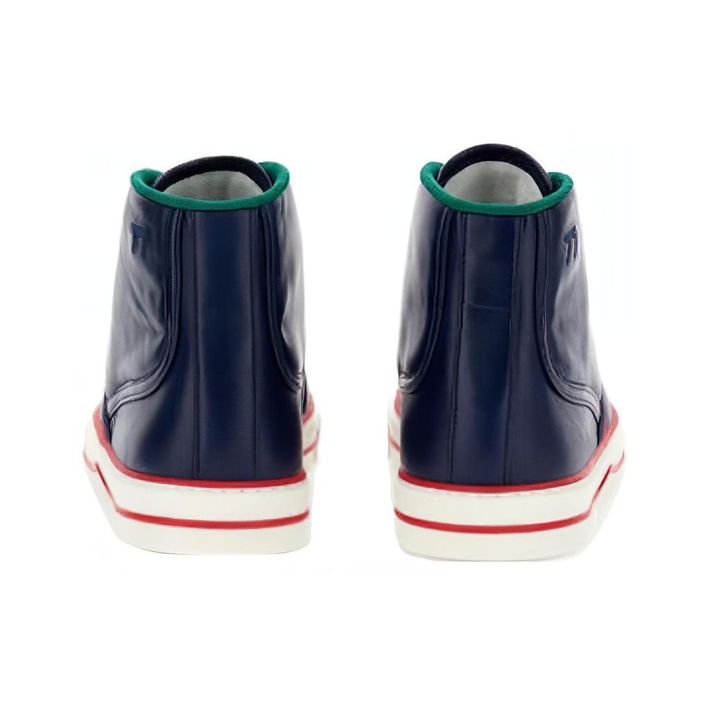 Gucci Кеды для скейтбординга Tennis 1977 Высокие Мужские Сине-Белые 644734 17L20 4174