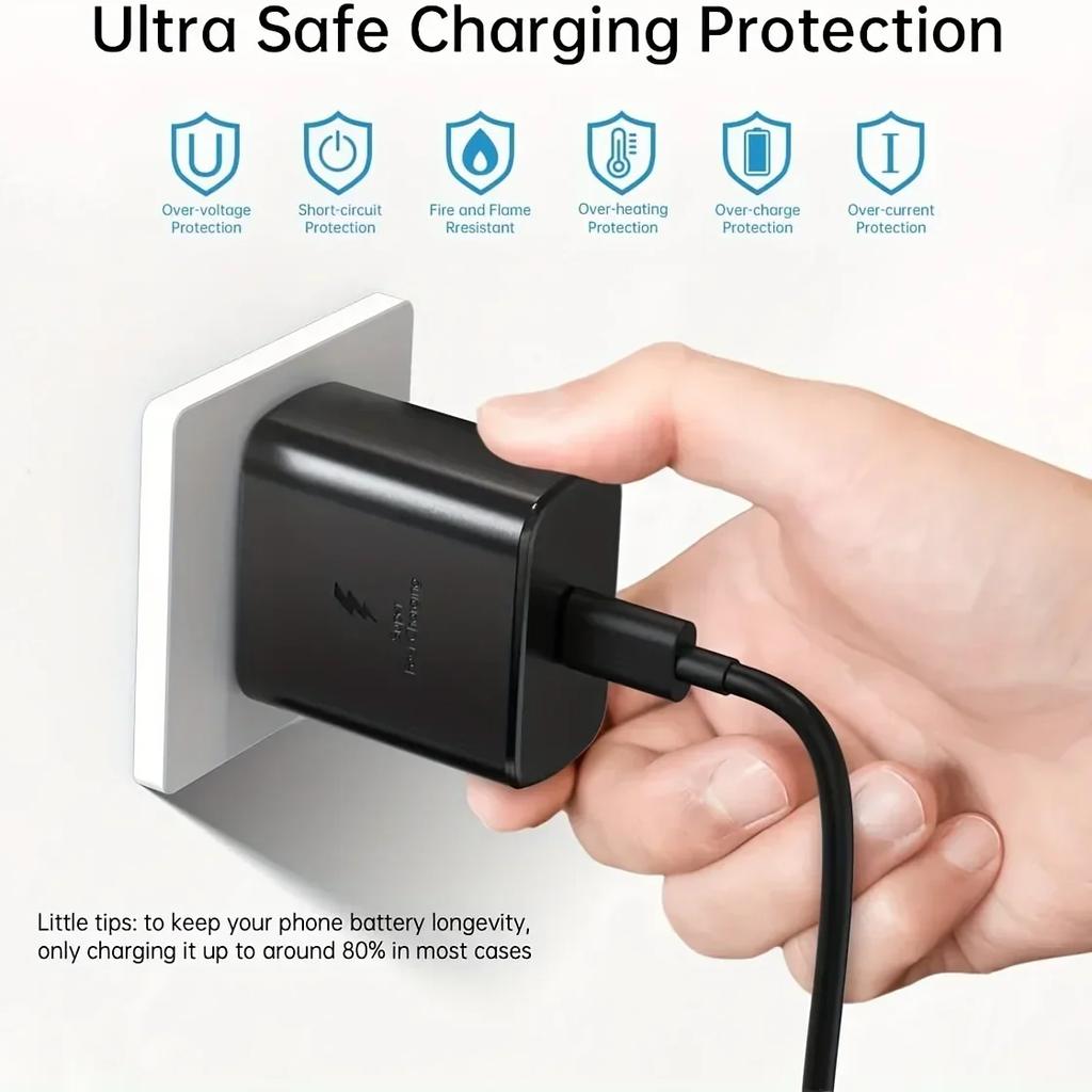 Для Samsung 45W сверхбыстрый зарядный кабель Type C кабель USB C для Android телефон адаптер питания блок для планшета Samsung Galaxy S23