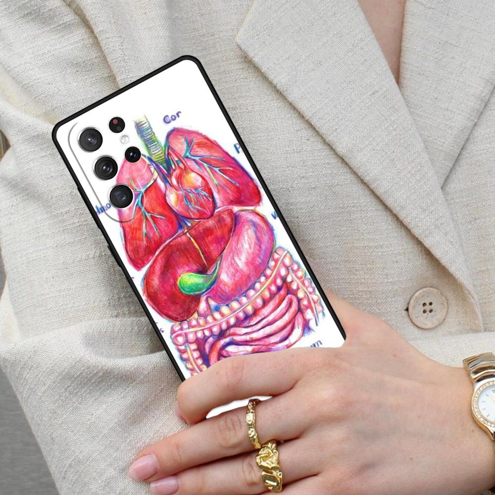Радиологические человеческие органы Скелет Чехол для телефона Samsung Galaxy S26 Ultra S25 S24 S23 S22 S21 S20 Note10