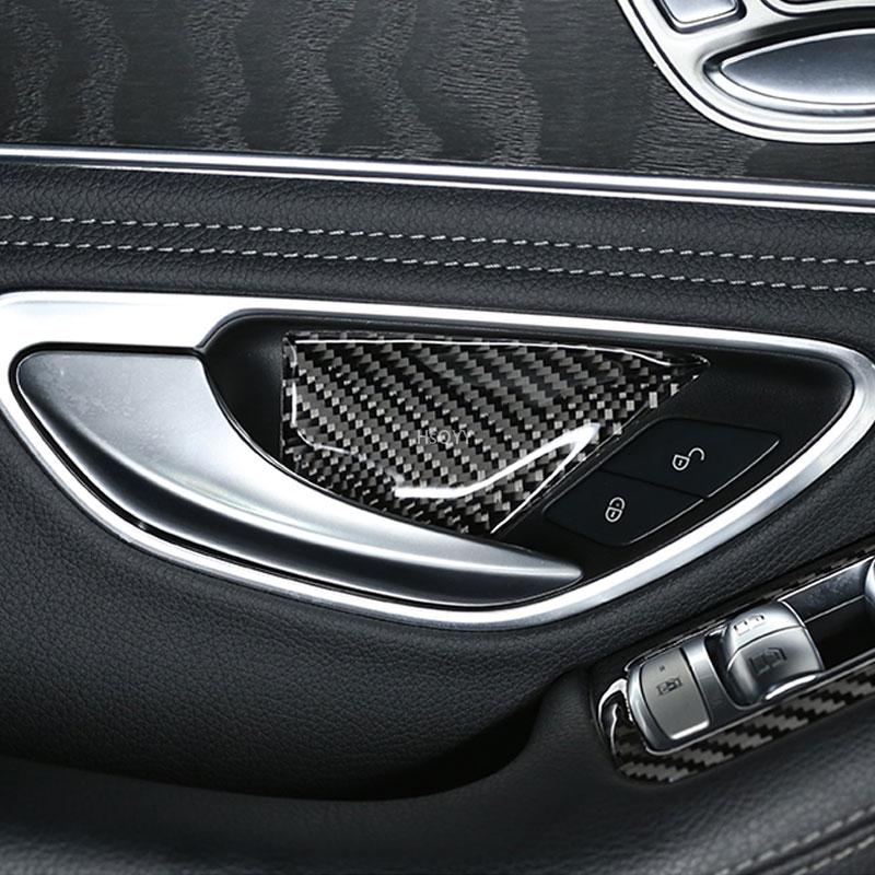Для Mercedes Benz C GLC Class W205 X253 из настоящего углеродного волокна, аксессуары для интерьера автомобиля, украшение с центральным управлением