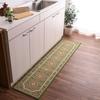 IKEHIKO "Water-Repellent Romantic" Kitchen Mat, 44 X 240 Cm, Green, Water-Repellent, Elegant Pattern, Non-Slip Nylon, 4550317108761