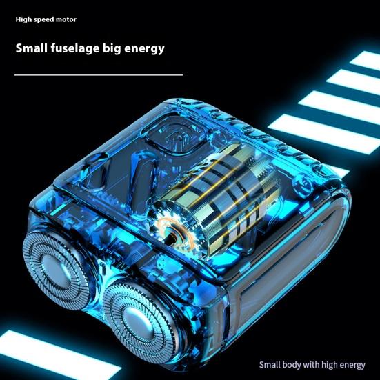 Double-head Mini Electric Shaver USB Rechargeable Waterproof Portable Travel Wet Dry Shaving