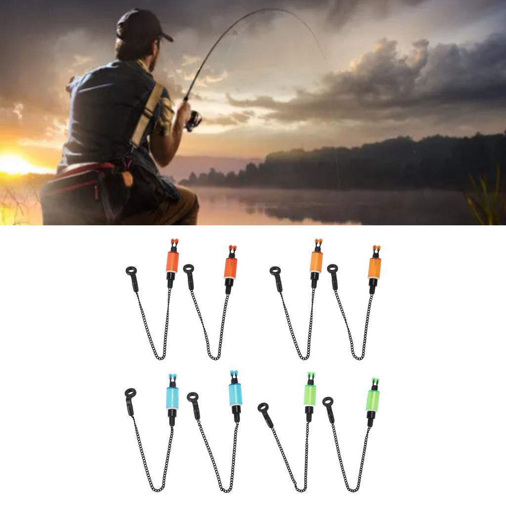 Рыболовный сигнализатор поклевки, яркий цвет, АБС-пластик, нержавеющая сталь, превосходная прочность на разрыв, индикатор поклевки, цепочка для карповой ловли, для пресной воды
