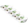 Bonbon Freres J418-BBFL CP-1713 Medium Bowls, Set of 5, Shatter-Resistant, Lightweight, Microwave, Oven, and Dishwasher Safe