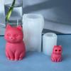 Sitting Cat Candle Mold 3D Soap Mould Epoxy Resin Cat Silicone Mold  Candle Making