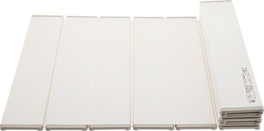 SANEI Folding Bathtub Lid with Less Grooves, 700X1200mm, Ivory, W784-700X1200